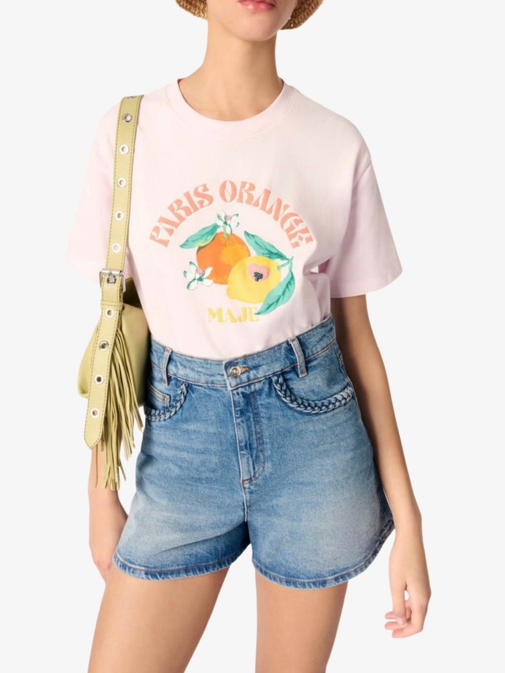 MAJE Cotton Graphic T-Shirt